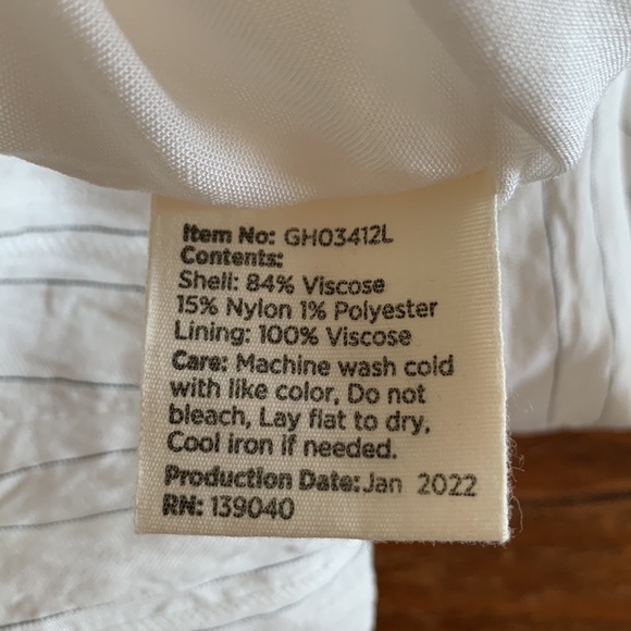 Matilda Jane Good Hart GH Myrtle Beach Stripe Blazer White Gauzy Nautical Size L - Picture 9 of 14